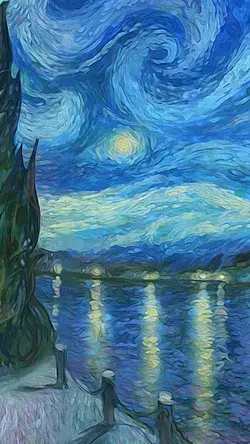 Van Gogh art wallpaper Iphone, android lockscreen hd 4k wallpaper