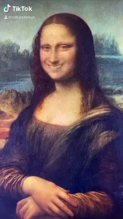 Sourire forcé au musée du Louvre !