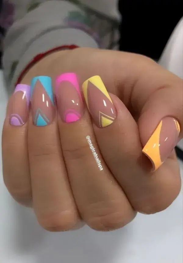 "Tropical Sunset: Warm and Radiant Nail Colors for Summer 2023"