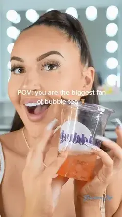 POV: you are the biggest fan of bubble tea 🧋 #skincare