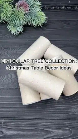 DIY DOLLAR TREE COLLECTION: Christmas Table Decor Ideas