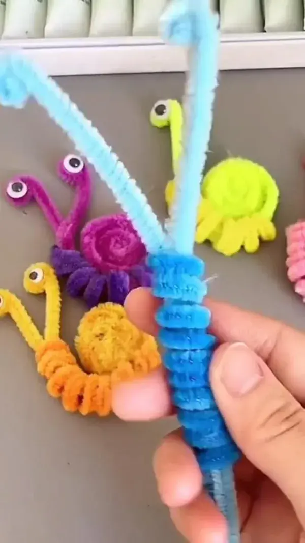 Handmade diy pipe cleaner cute snail #handmade #diy #foryoupage #handm... | TikTok