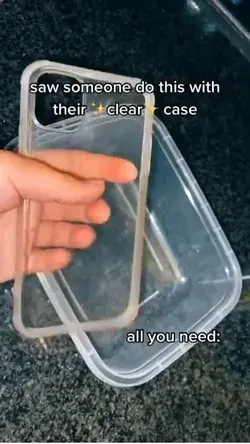how you clean your crystal clear phone case ✨