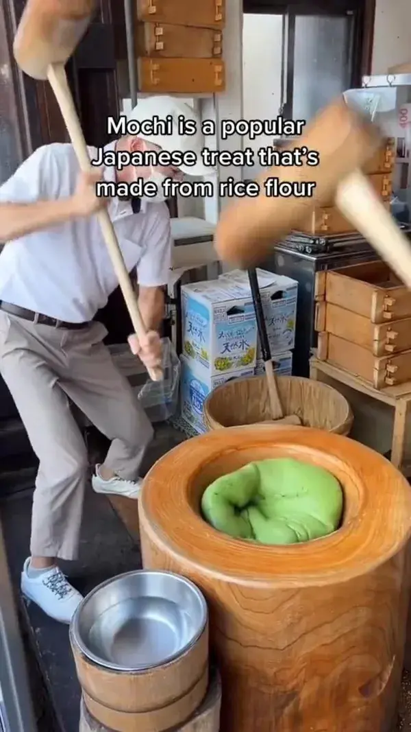 Making Mochi in Japan