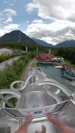 Area 47 Freefall Water Slide POV