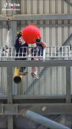 Giant LEGO Bowling Ball is now in many pieces