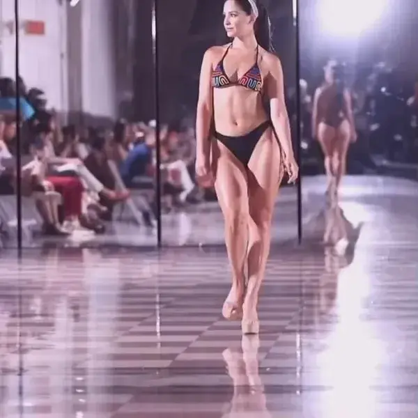 Bikini catwalk model