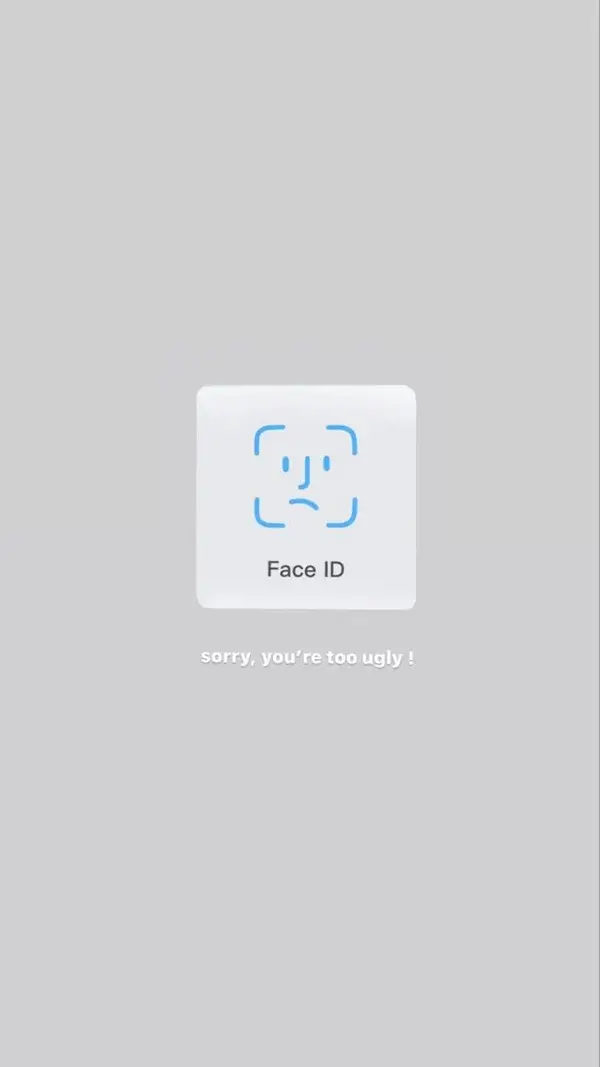 cute face id wallpaper <3