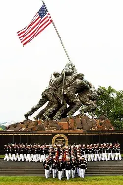 The Iwo Jima Memorial, Arlington, Virginia, USA.