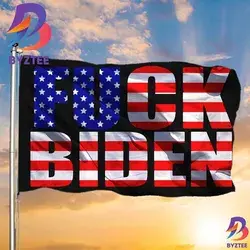 Fuck Biden Flag American Flag Anti Biden Yard Flag Political Decoration Outside 2 Sides Garden House Flag