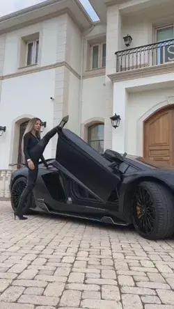 luxury black supercar lamborghini