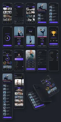 Gofit - Fitness & Workout App UI Kit Premium and High-Quality UI Kit for Fitness, Workou