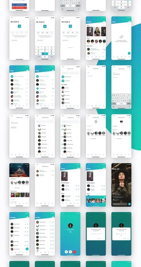 Flutter Messaging App UI Kit Chat with your closest friends anywhere in the world.