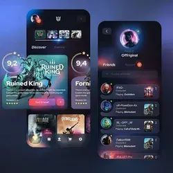 Game Dashboard and mobile concept. author : @offriginal
