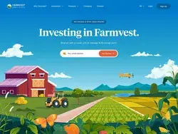 Farmvest Landing Page Animation 🌾