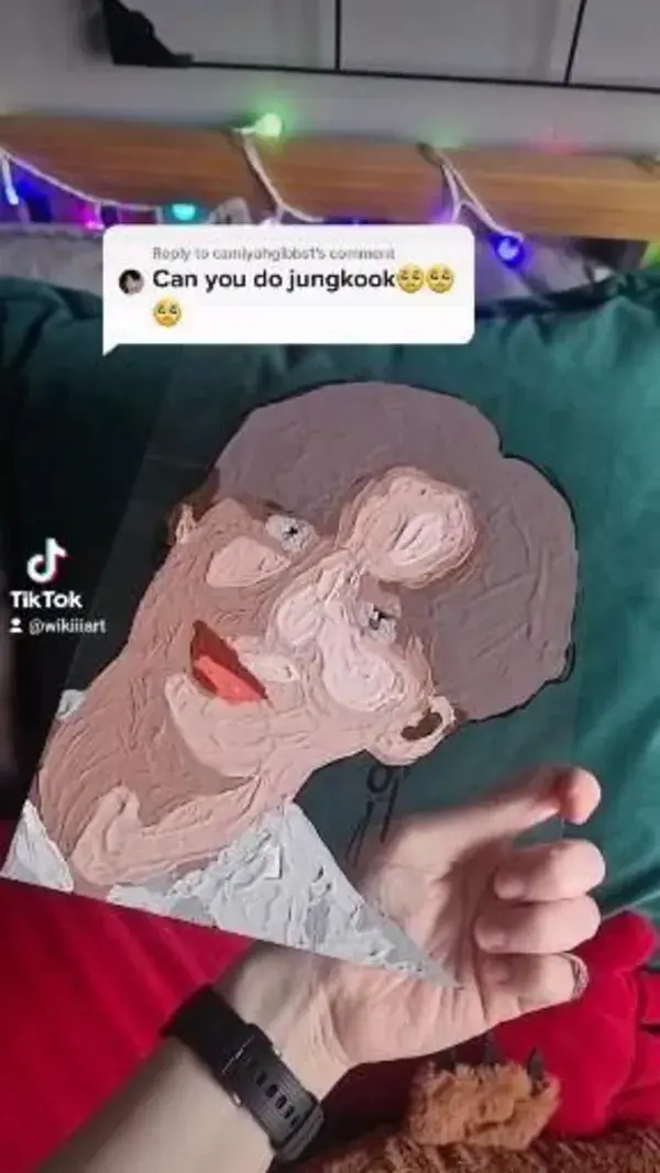 Jungkook glass painting