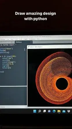 draw amazing design with python🔥🤩