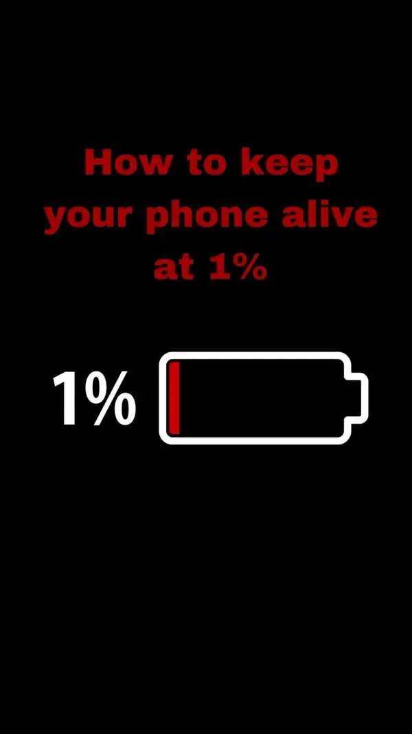 How to keep your phone alive at 1%