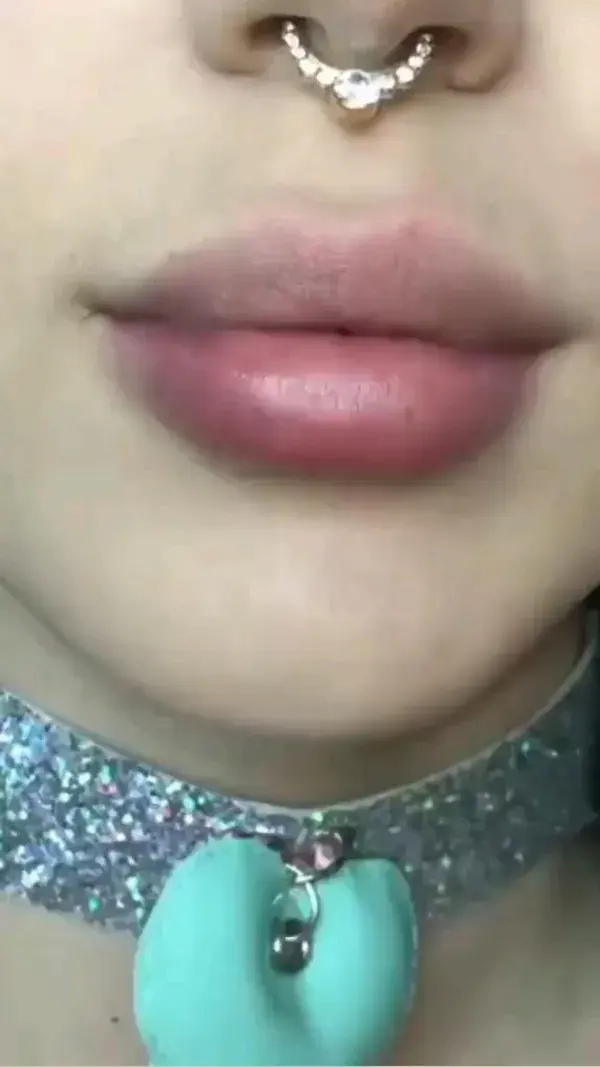 Pink lip gloss