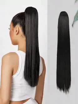 Long Straight Ponytail Synthetic Hair Extension