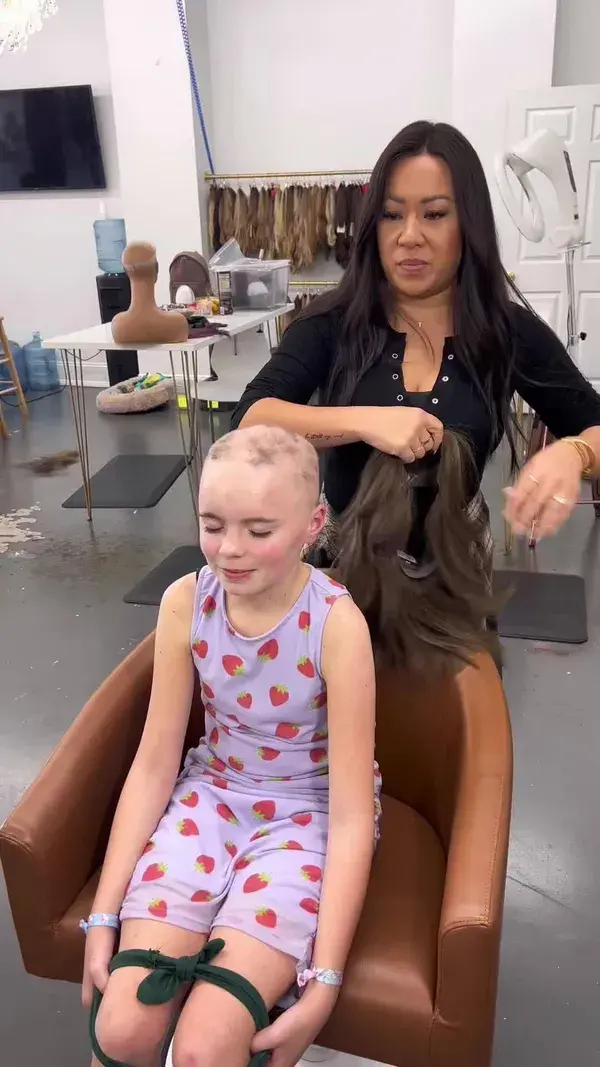 Heartwarming Wig Transformation: Bringing Smiles to Kids' Faces! 💕