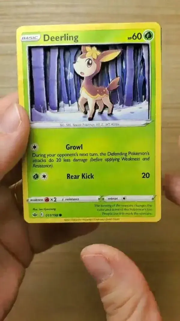 3D Deerling Card