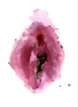 ’Soften’ Abstract Vulva Painting