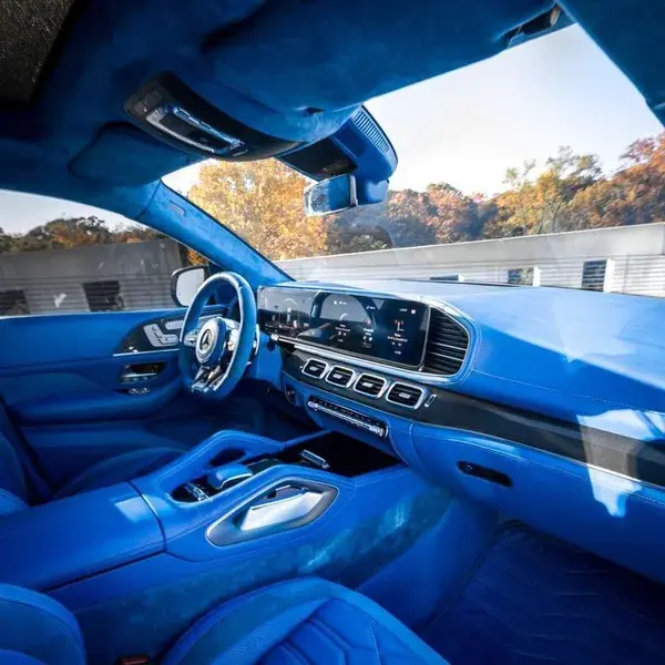 Lamborghini mansory blue interior