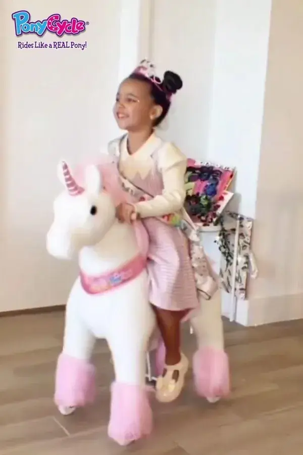 Ride-on Pink Plush Unicorn | For Age 4-8 $329.00