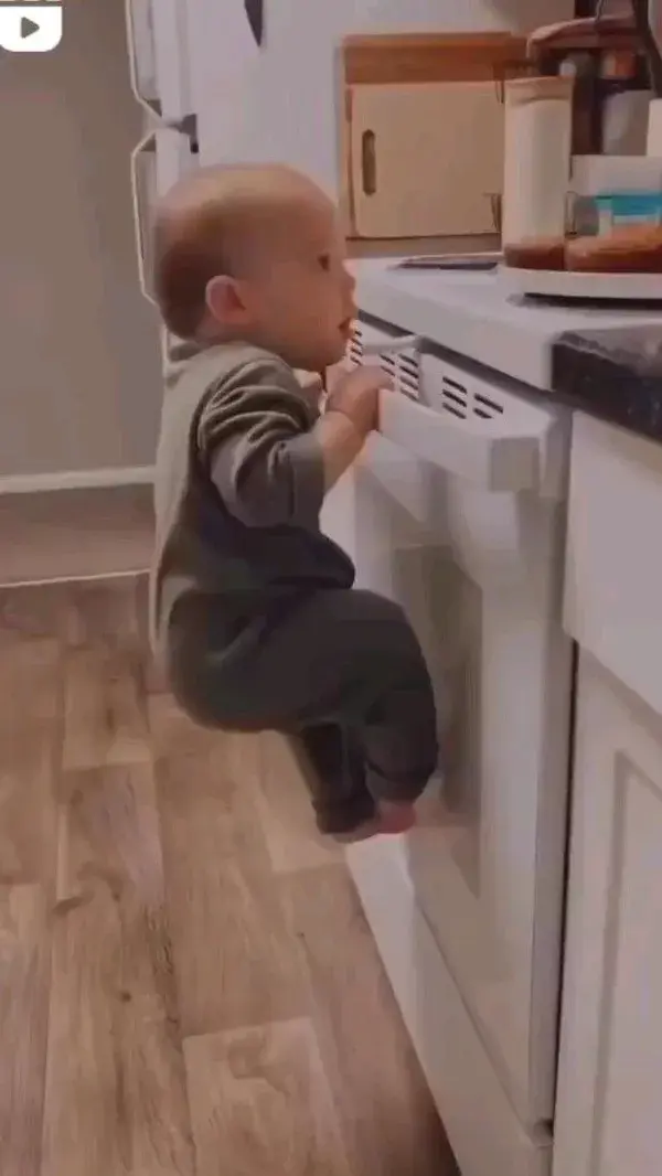 Cute Boy Trying to Catch Some Donuts