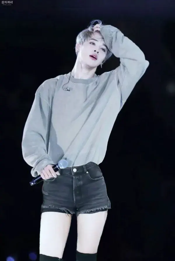 jimin wearing shorts