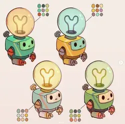 Color Pallette Robots