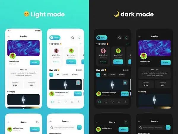 Amigos - NFT UI Kits for mobile Modern iPhone X NFT mobile App UI Kit