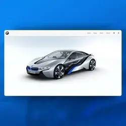 Creative Car Website UI design