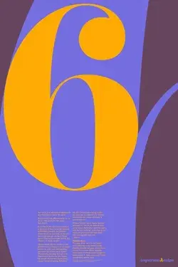 No. 6 Numerical Poster