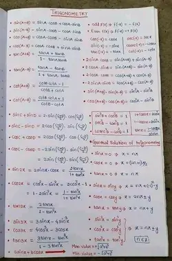 All trigonometric identities