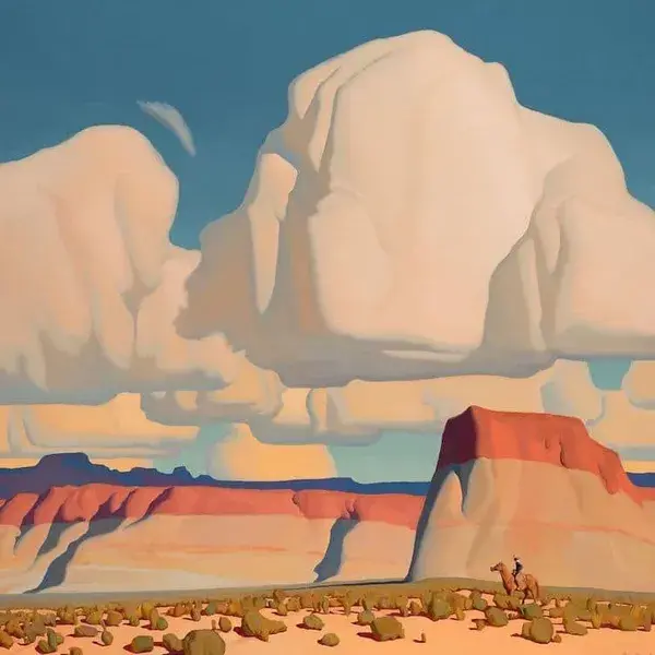 Cinematic Paintings Capture the Tranquil Beauty of a Romanticized American Southwest