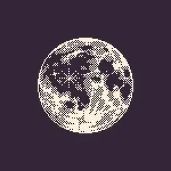 Moon Cross Stitch Pattern