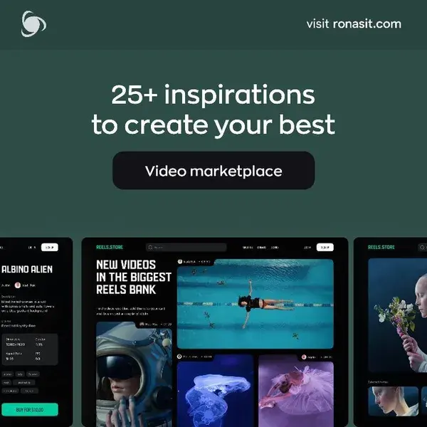 Video Marketplace Website by Ronas IT | UI/UX Team 