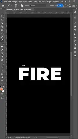 Fire Text Effect Photoshop Tutorial