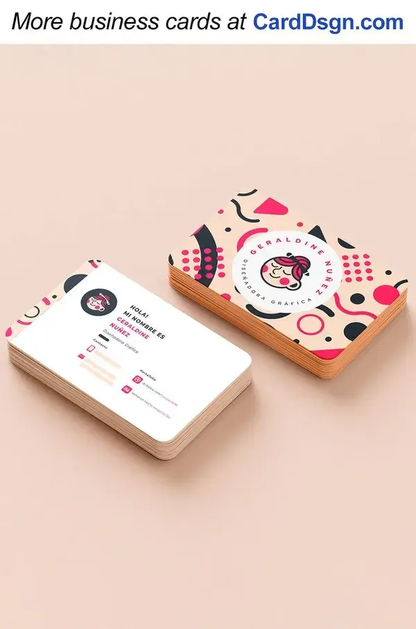 Geraldine Nunez Graphic Designer Business Card