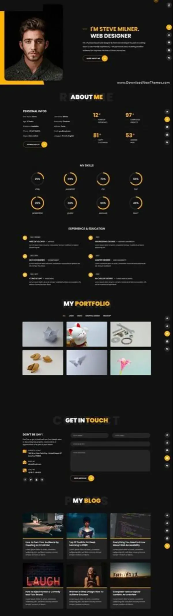 Personal Portfolio Website design | Jane Alom