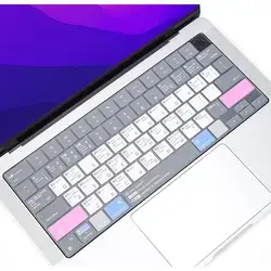 Macbook M1 Pro Max Shortcuts Keyboard Cover Skin, Compatible With 2021 Macbook Pro 14 Inch A2442 & Macbook Pro 16 Inch A2485 Apple M1 Pro / M1 Max, Mac Os X Shortcut Protector