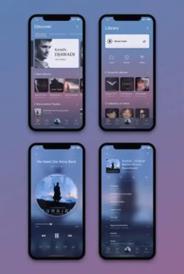 music app ui ux design inspiration