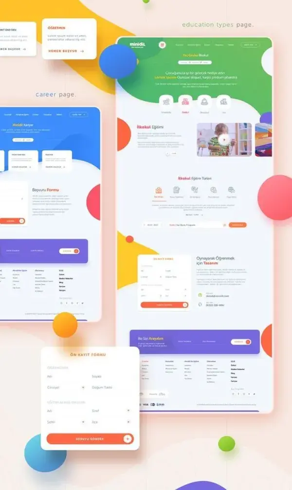 Landing page website design layout template inspiration - minimalist modern concept UI UX MONTH SALE