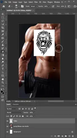 Add realistic tattoos to your body in Photoshop