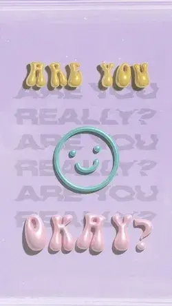 Are you okay? Mental Health Typography Poster