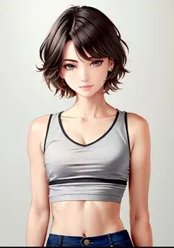 3d athlete woman character