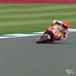 MotoGP #BritishGP 🇬🇧 2021 FP1 :: A monster 274 kph slip off! 🤯 @MarcMarquez93