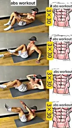 🔻abs workout 🔸 Do every day at home ✅